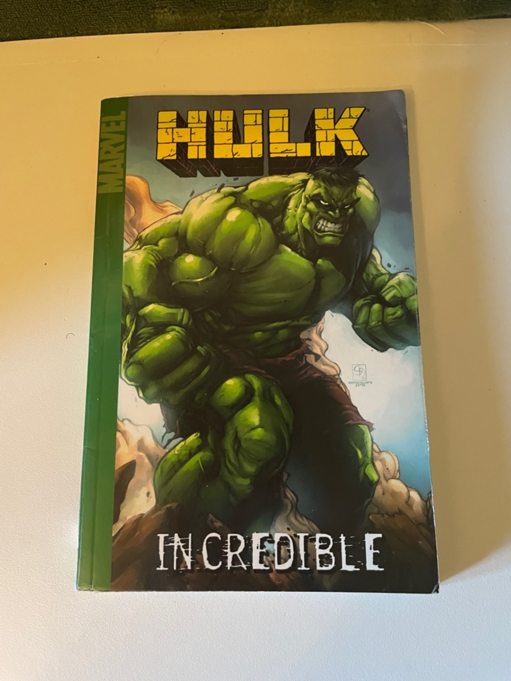Marvel Hulk Green and Yellow Graphic Hardcover